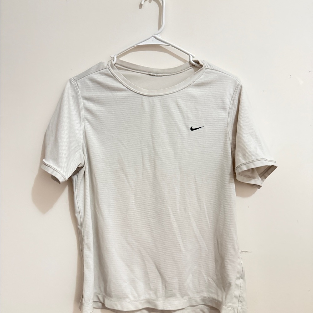 Nike Off-White Tee with Black Swoosh